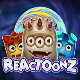 Reactoonz casino game by Play'n GO – featured logo at Kaktuz Casino